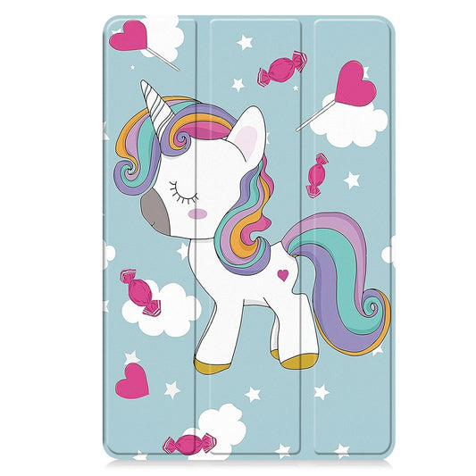 Cover til Samsung Galaxy Tab S11, Techsuit, FoldPro Unicorn, Multifarvet