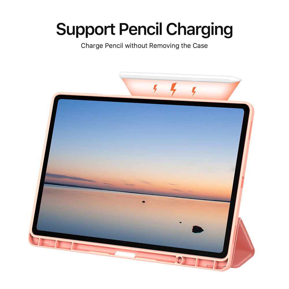 Etui til Samsung Galaxy Tab S12 Plus, DUX DUCIS, Domo med penneholder, pink