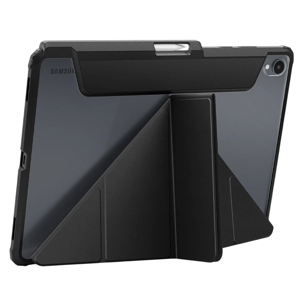 Etui til Samsung Galaxy Tab S12 Plus, Spigen, Air Skin Pro, sort ACS11823