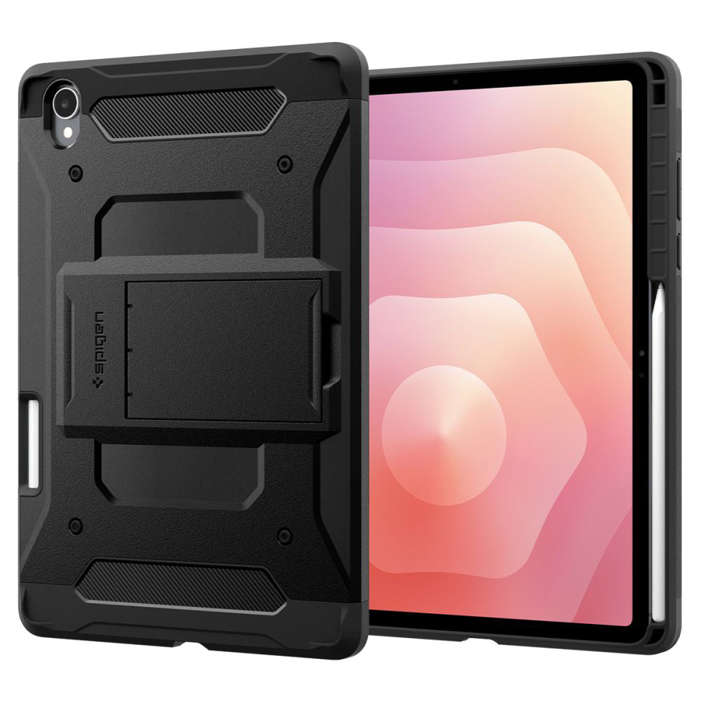 Cover til Samsung Galaxy Tab S12 Plus, Spigen, Tough Armor Pro, Sort ACS11827