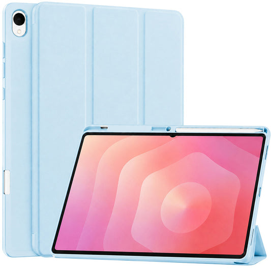 Cover til Samsung Galaxy Tab S12 Plus, Techsuit, Flex Trifold, Blå