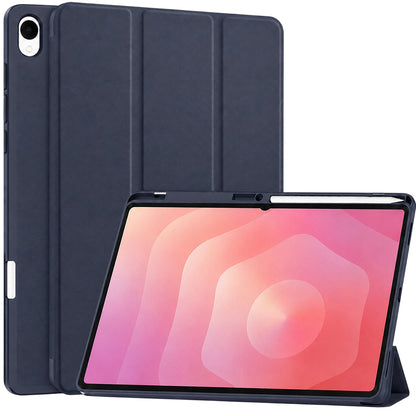 Cover til Samsung Galaxy Tab S12 Plus, Techsuit, Flex Trifold, Mørkeblå