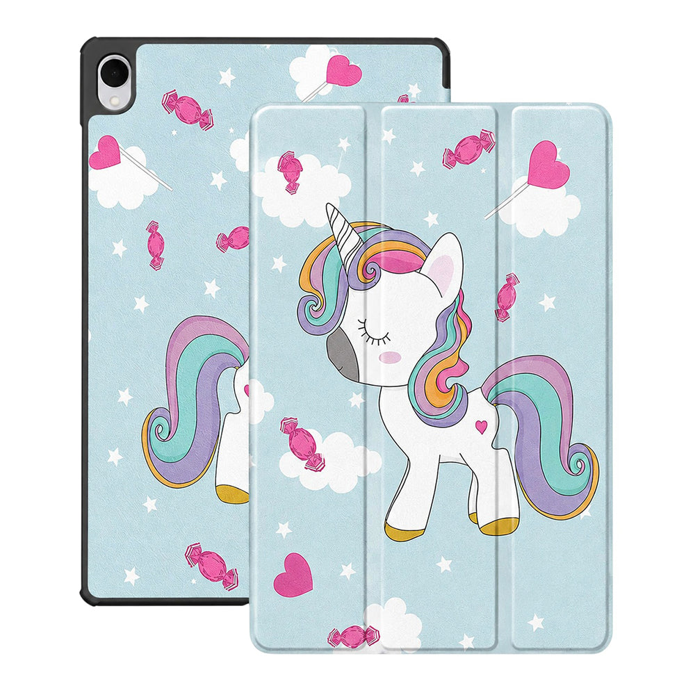 Cover til Samsung Galaxy Tab S12 Plus, Techsuit, FoldPro Unicorn, Multifarvet