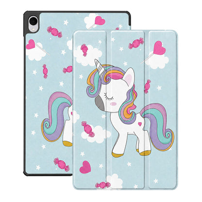 Cover til Samsung Galaxy Tab S12 Plus, Techsuit, FoldPro Unicorn, Multifarvet
