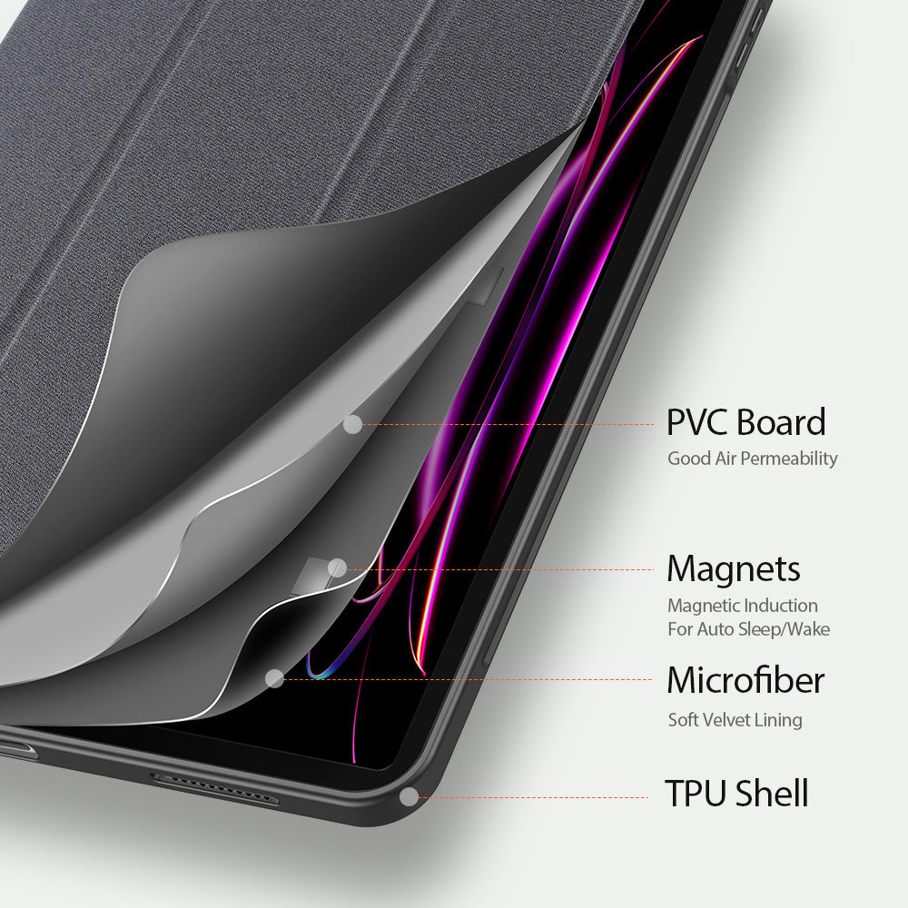 Etui til Samsung Galaxy Tab S12 Ultra / Tab S11 Ultra, DUX DUCIS, Domo med penneholder, sort