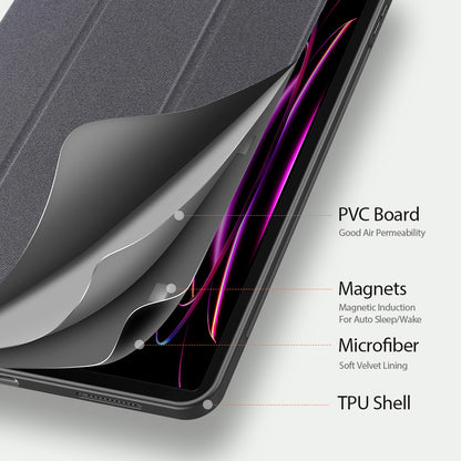 Etui til Samsung Galaxy Tab S12 Ultra / Tab S11 Ultra, DUX DUCIS, Domo med penneholder, sort