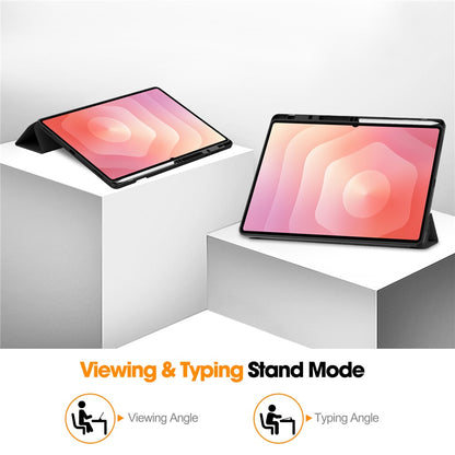 Cover til Samsung Galaxy Tab S12 Ultra / Tab S11 Ultra, Techsuit, Flex Trifold, Lilla