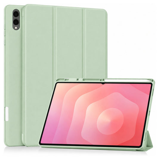 Cover til Samsung Galaxy Tab S12 Ultra / Tab S11 Ultra, Techsuit, Flex Trifold, Grøn Matcha
