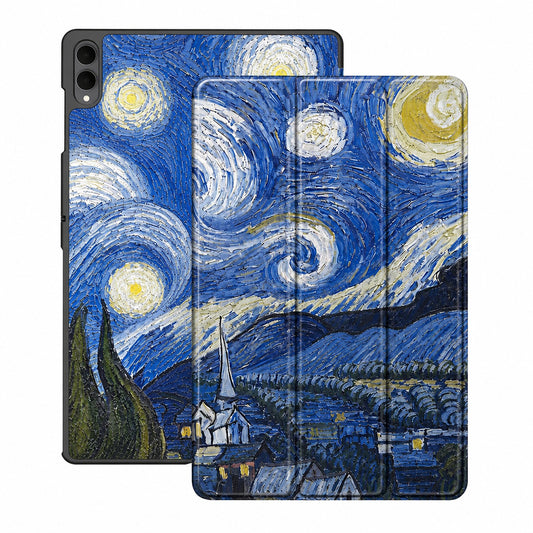 Cover til Samsung Galaxy Tab S12 Ultra / Tab S11 Ultra, Techsuit, FoldPro Starry Night, Multifarvet