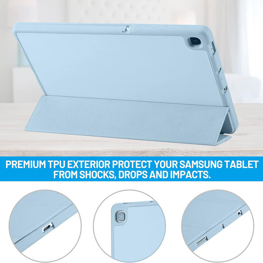Cover til Samsung Galaxy Tab S6 Lite (2024) / Tab S6 Lite (2022) / Tab S6 Lite (2020), Techsuit, Flex Trifold, Blå