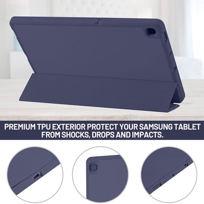 Cover til Samsung Galaxy Tab S6 Lite (2024) / Tab S6 Lite (2022) / Tab S6 Lite (2020), Techsuit, Flex Trifold, Mørkeblå
