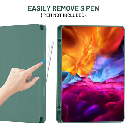 Cover til Samsung Galaxy Tab S6 Lite (2024) / Tab S6 Lite (2022) / Tab S6 Lite (2020), Techsuit, Flex Trifold, Grøn