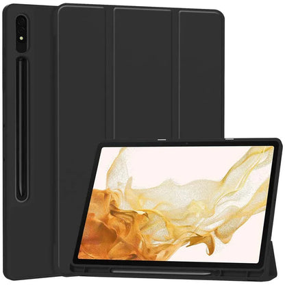 Cover til Samsung Galaxy Tab S8+ / Tab S7+, Techsuit, Flex Trifold, Sort