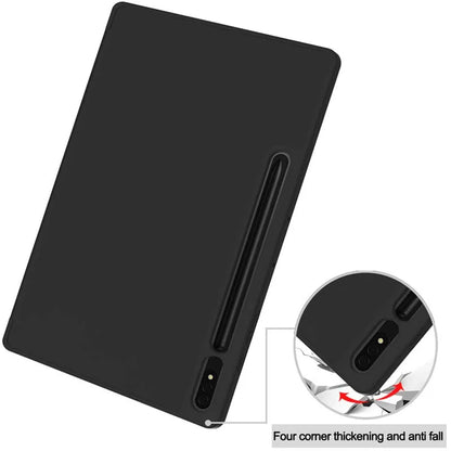 Cover til Samsung Galaxy Tab S8+ / Tab S7+, Techsuit, Flex Trifold, Sort