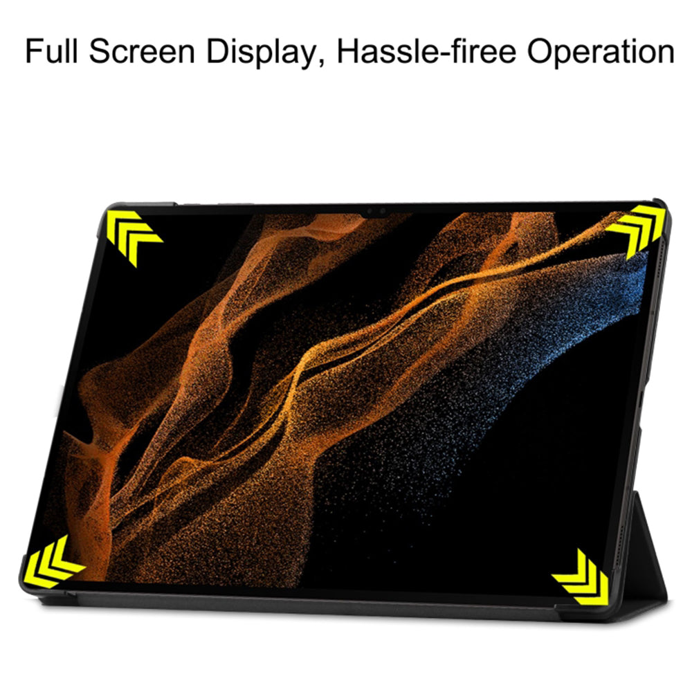 Cover til Samsung Galaxy Tab S8 Ultra, Techsuit, FoldPro, Sort