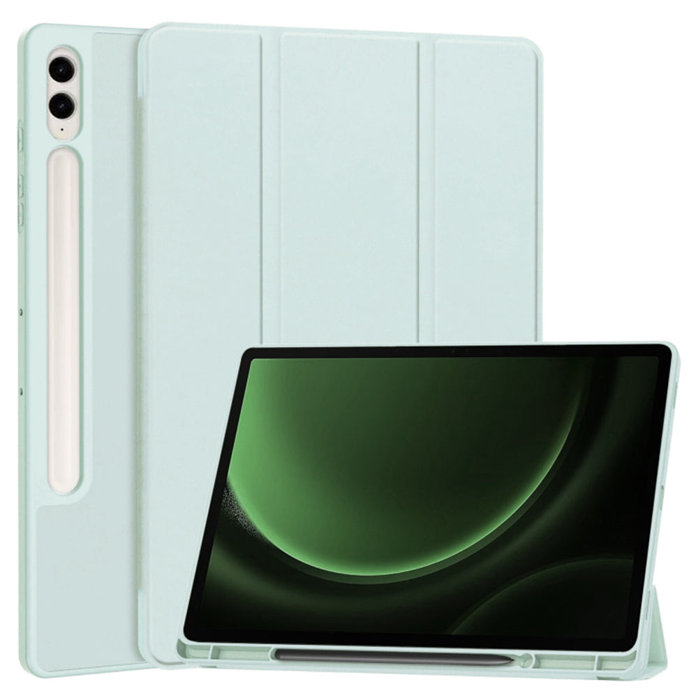 Cover til Samsung Galaxy Tab S9 FE+, Techsuit, Flex Trifold, Blå
