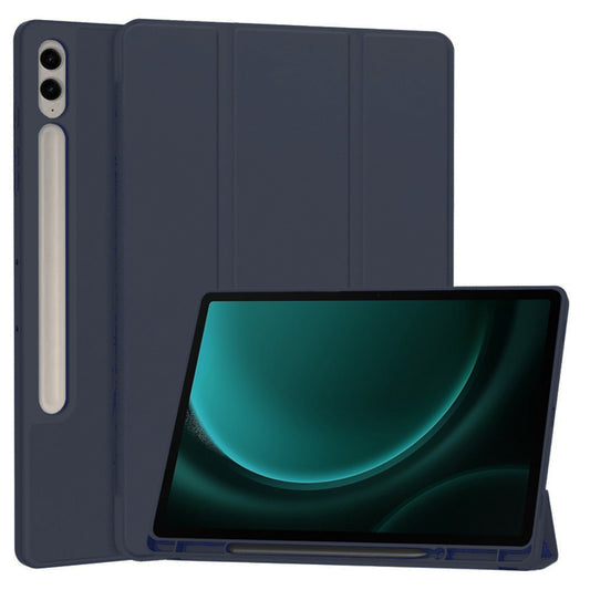 Cover til Samsung Galaxy Tab S9 FE+, Techsuit, Flex Trifold, Mørkeblå