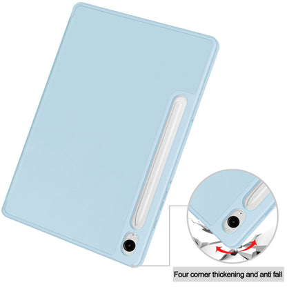 Cover til Samsung Galaxy Tab S9 FE / Tab S9 / Tab S10 FE, Techsuit, Flex Trifold, Blå