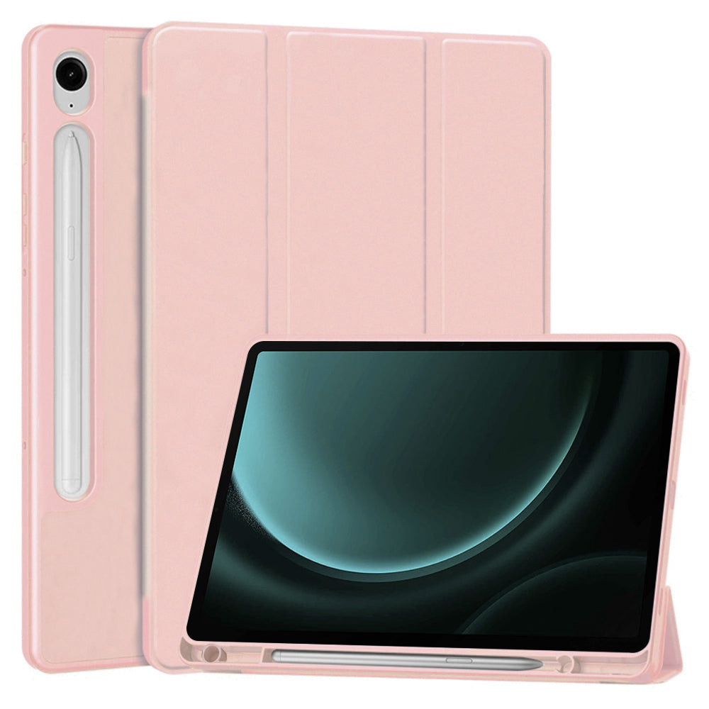 Cover til Samsung Galaxy Tab S9 FE / Tab S9 / Tab S10 FE, Techsuit, Flex Trifold, Pink