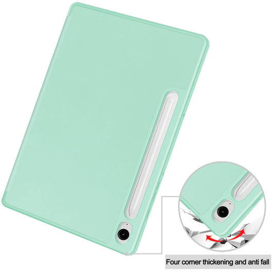 Cover til Samsung Galaxy Tab S9 FE / Tab S9 / Tab S10 FE, Techsuit, Flex Trifold, Grøn Matcha