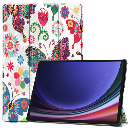 Cover til Samsung Galaxy Tab S9 FE / Tab S9 / Tab S10 FE, Techsuit, FoldPro Butterfly, Multicolor