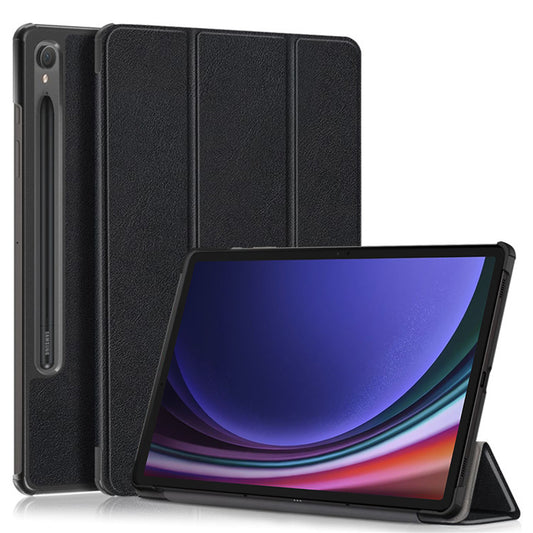 Cover til Samsung Galaxy Tab S9 FE / Tab S9 / Tab S10 FE, Techsuit, FoldPro, Sort