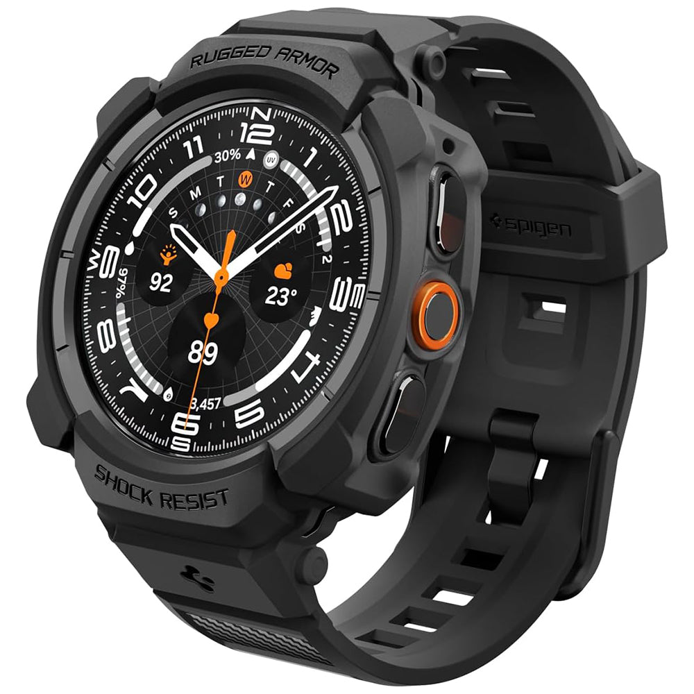 Cover til Samsung Galaxy Watch Ultra2, Spigen, Rugged Armor Pro, Mat Sort ACS11612