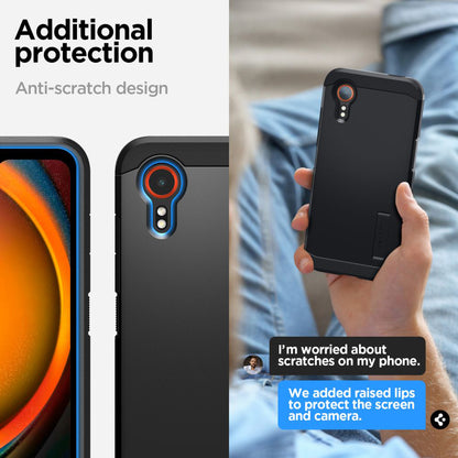 Cover til Samsung Galaxy Xcover7 G556, Spigen, Tough Armor, Sort ACS07505