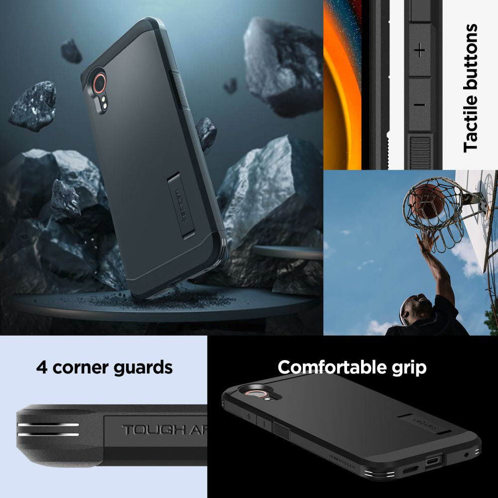 Cover til Samsung Galaxy Xcover7 G556, Spigen, Tough Armor, Sort ACS07505