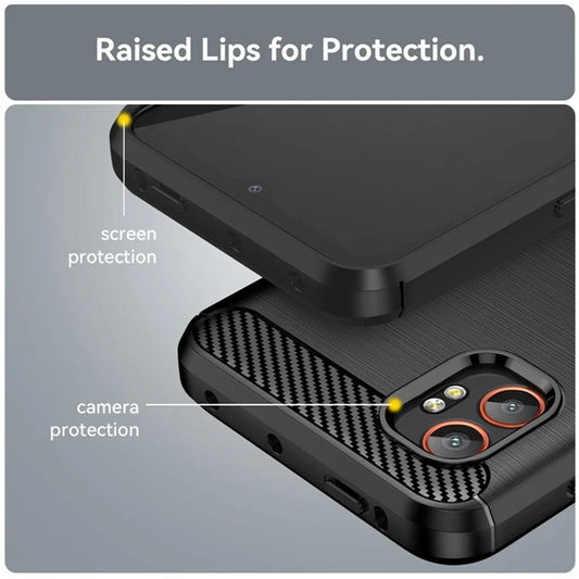 Cover til Samsung Galaxy XCover7 Pro, Techsuit, Carbon, Sort