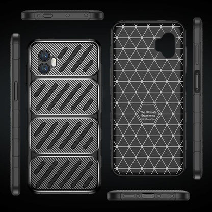 Cover til Samsung Galaxy XCover7 Pro, Techsuit, CarbonFiber, Sort