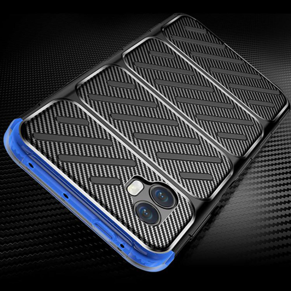 Cover til Samsung Galaxy XCover7 Pro, Techsuit, CarbonFiber, Sort