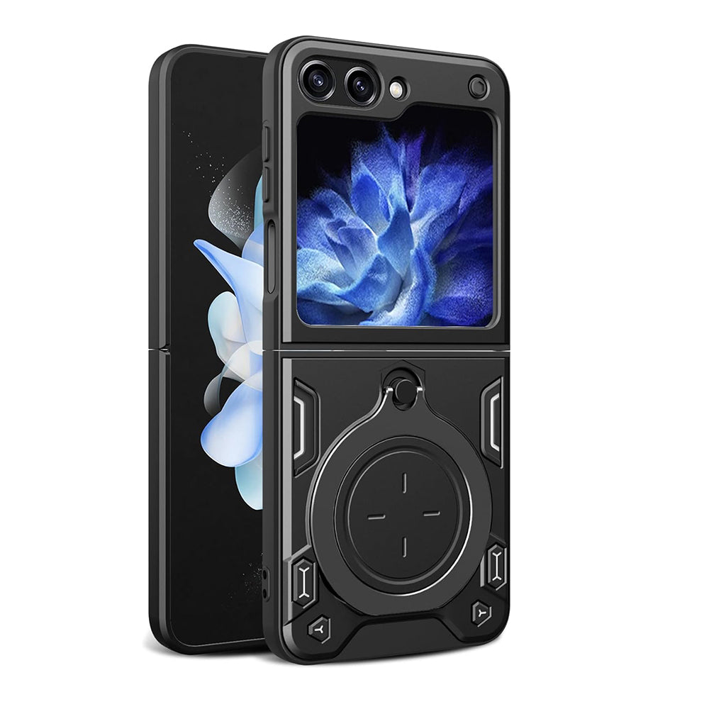 Cover til Samsung Galaxy Z Flip5 F731, Techsuit, CamGuard Pro, Sort