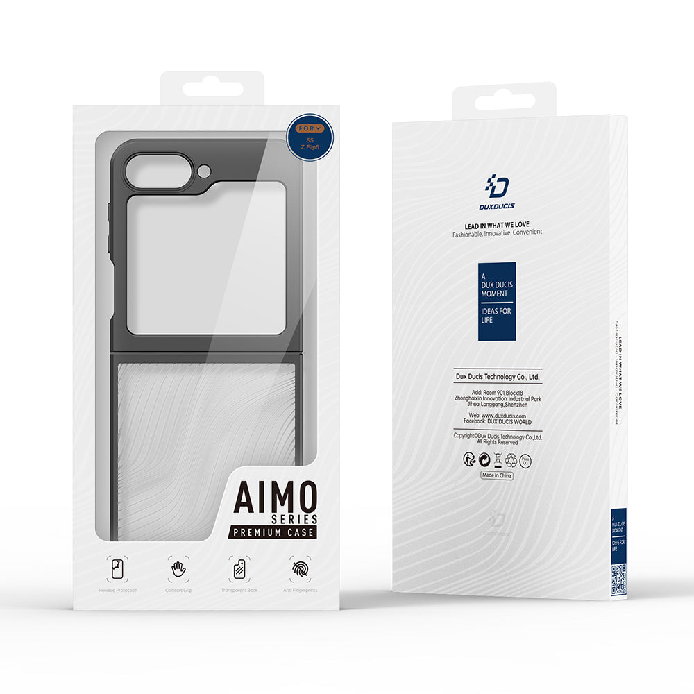 Cover til Samsung Galaxy Z Flip6 F741, DUX DUCIS, Aimo, Sort