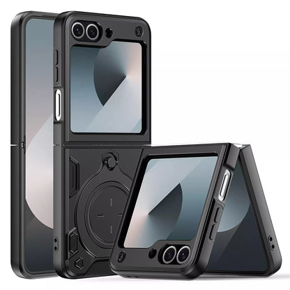 Cover til Samsung Galaxy Z Flip7 FE F761 / Z Flip6 F741, Techsuit, CamGuard Pro, Sort