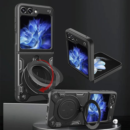 Cover til Samsung Galaxy Z Flip7 FE F761 / Z Flip6 F741, Techsuit, CamGuard Pro, Sort