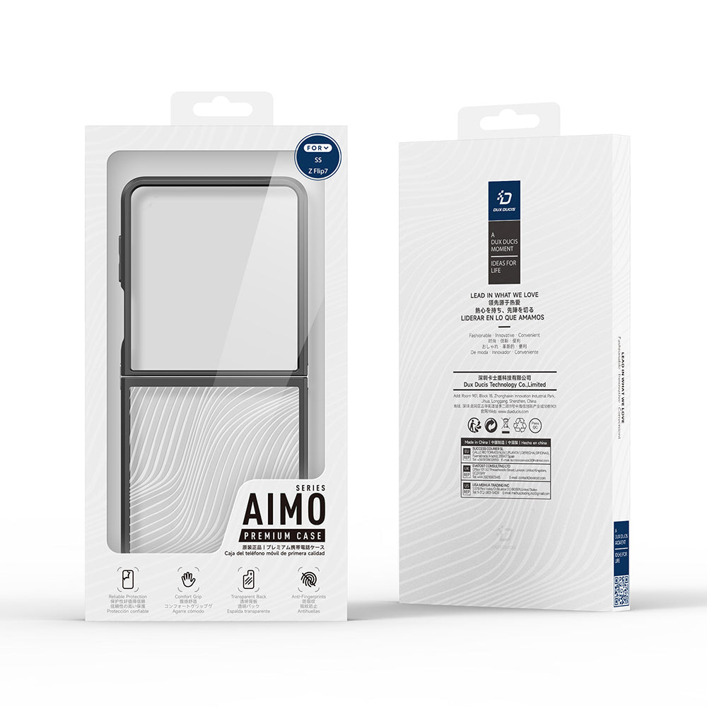 Cover til Samsung Galaxy Z Flip7 F766, DUX DUCIS, Aimo, Sort