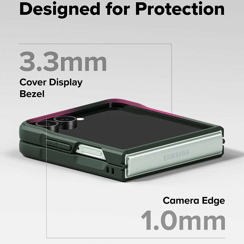 Cover til Samsung Galaxy Z Flip7 F766, Ringke, Onyx, Mørkegrøn