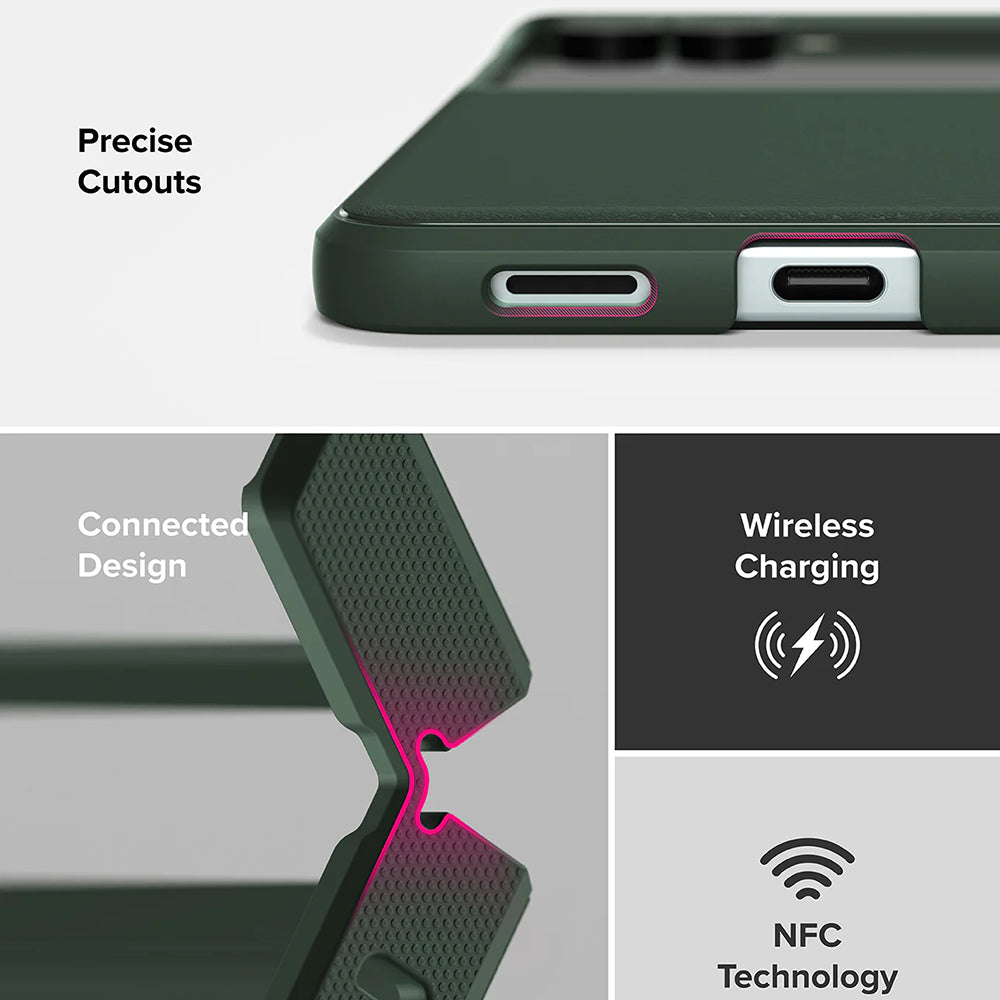 Cover til Samsung Galaxy Z Flip7 F766, Ringke, Onyx, Mørkegrøn