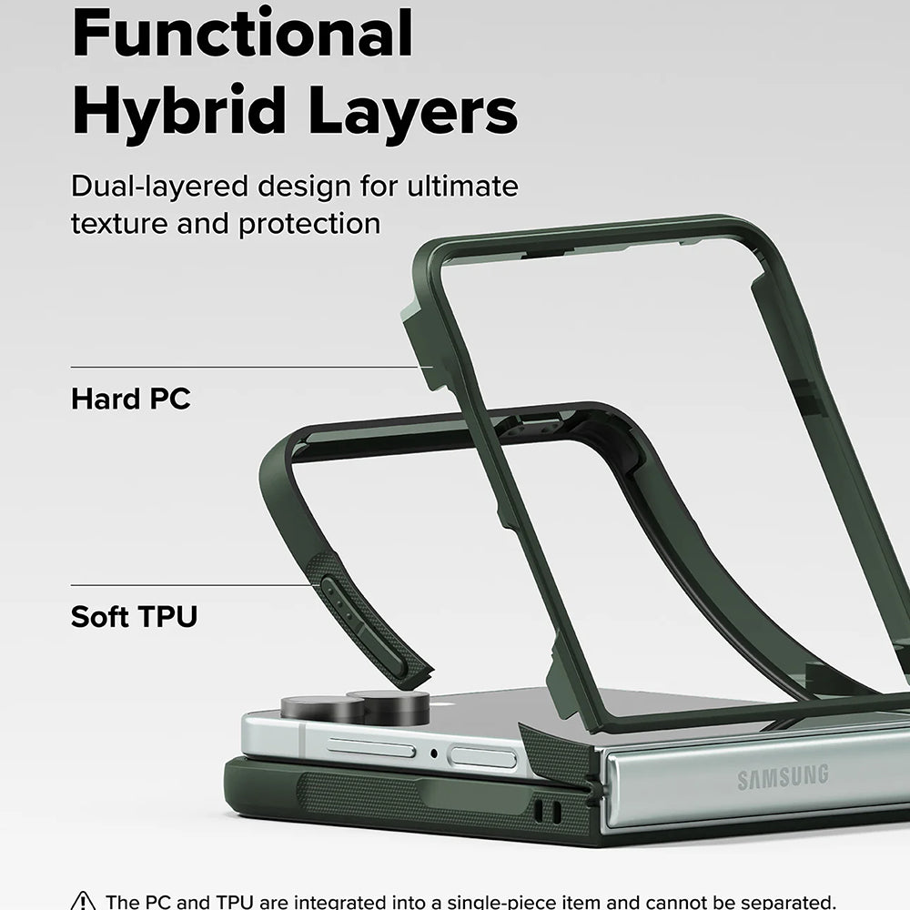 Cover til Samsung Galaxy Z Flip7 F766, Ringke, Onyx, Mørkegrøn