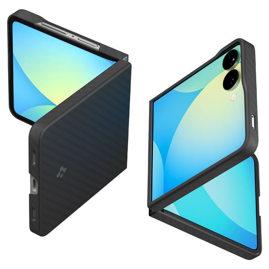 Etui til Samsung Galaxy Z Flip7 F766, Spigen, Air Skin, Sort ACS09564