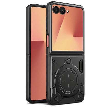 Cover til Samsung Galaxy Z Flip7 F766, Techsuit, CamGuard Pro, Sort