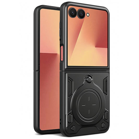 Cover til Samsung Galaxy Z Flip7 F766, Techsuit, CamGuard Pro, Sort