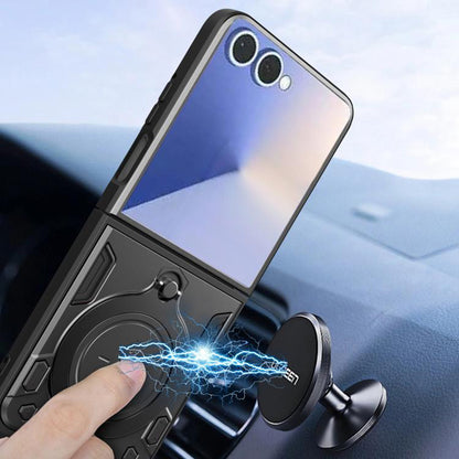 Cover til Samsung Galaxy Z Flip7 F766, Techsuit, CamGuard Pro, Sort