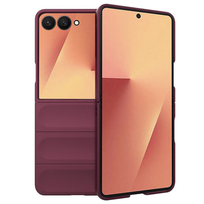 Cover til Samsung Galaxy Z Flip7 F766, Techsuit, Magic Shield, Vinrød