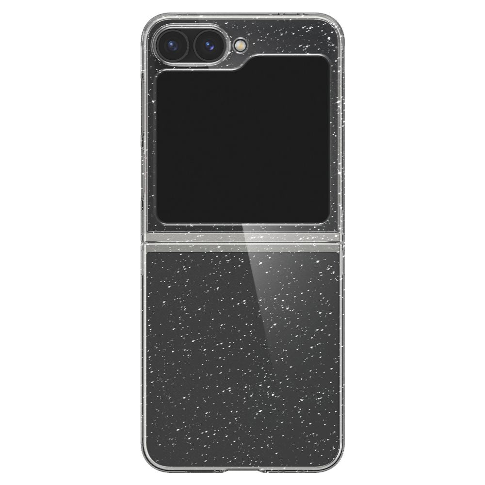 Etui til Samsung Galaxy Z Flip7 FE F761 / Z Flip6 F741, Spigen, Air Skin Glitter, Gennemsigtig
