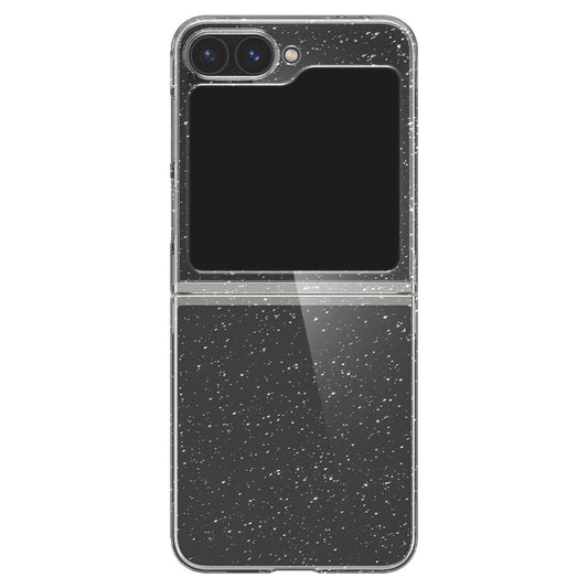Etui til Samsung Galaxy Z Flip7 FE F761 / Z Flip6 F741, Spigen, Air Skin Glitter, Gennemsigtig