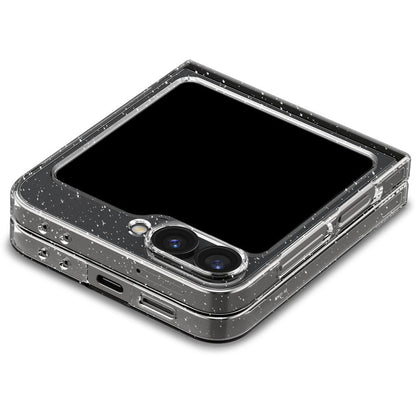Etui til Samsung Galaxy Z Flip7 FE F761 / Z Flip6 F741, Spigen, Air Skin Glitter, Gennemsigtig