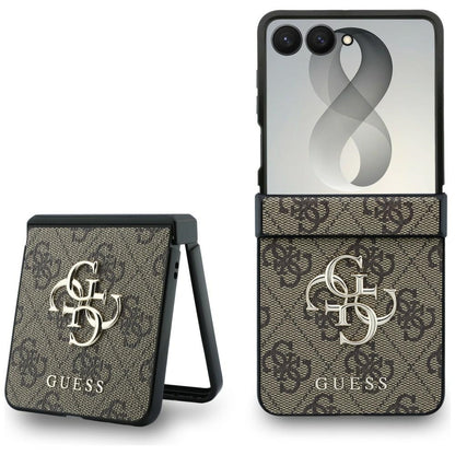 Cover til Samsung Galaxy Z Flip8 F776, Guess, 4G Big Logo, Brun