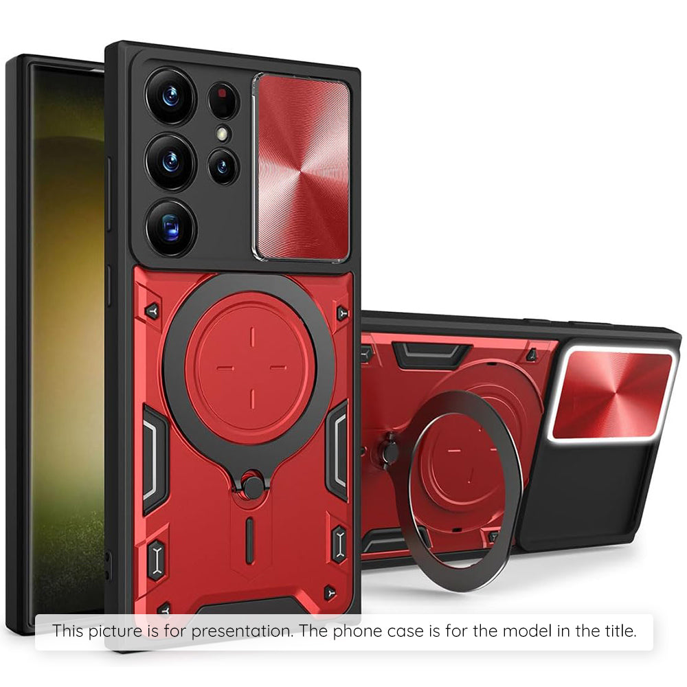 Cover til Samsung Galaxy Z Flip8 F776, Techsuit, CamGuard Pro, Rød